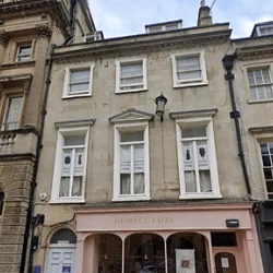 Exterior of a tailoring shop in Bath offering professional garment alteration services
